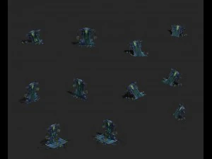 underground city - tombstone 3D Model