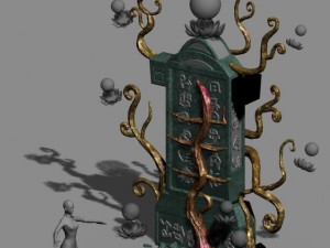 dungeon - tombstone 02 Modelo 3D