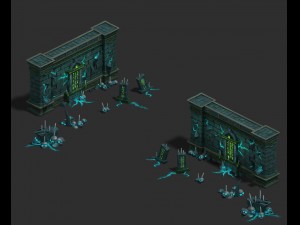 underground city - wall 3Dモデル