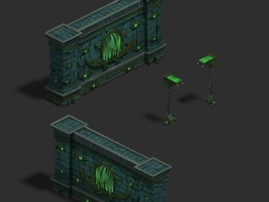 underground city - wall 3D Model