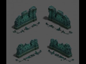 underground city - wall 3D Model