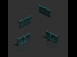 dungeon - wall 03 3D Модель