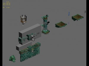 underground city - debris Model 3D