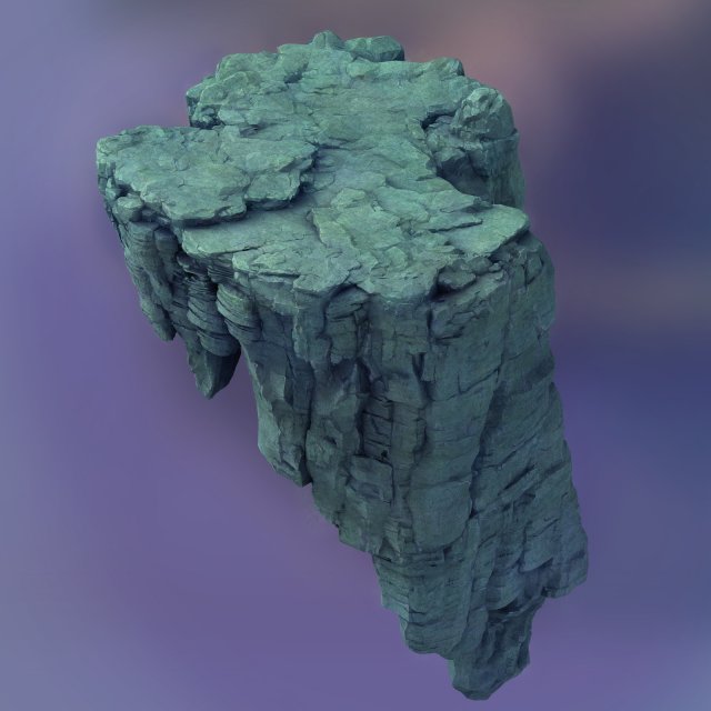 terrain - stone 3D Модель .c4d .max .obj .3ds .fbx .stl .blend