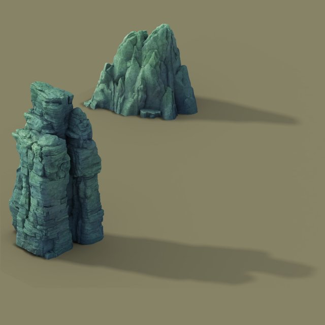 terrain - stone 02 3D Model .c4d .max .obj .3ds .fbx .stl .blend 
