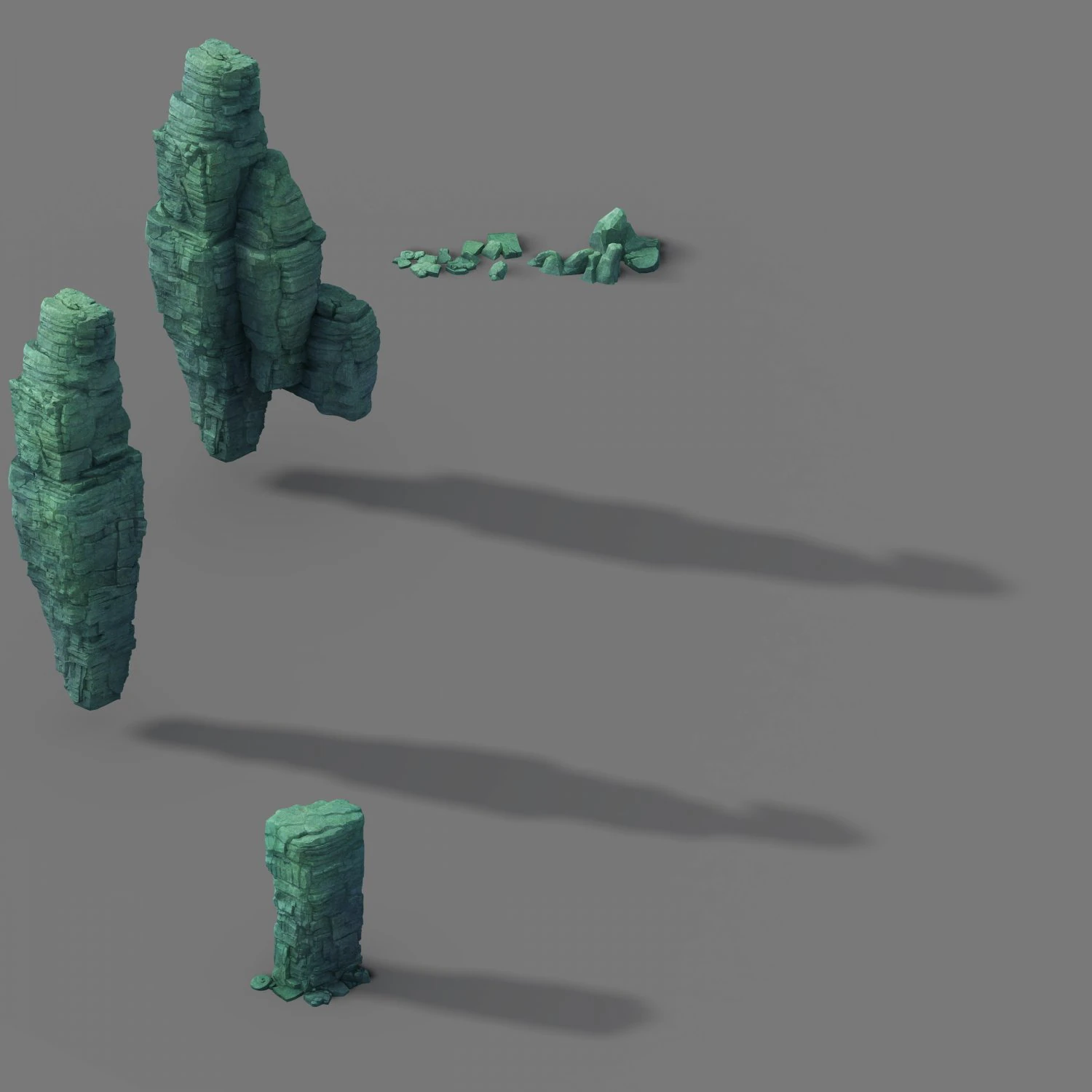 terrain - stone 03 3D Model .c4d .max .obj .3ds .fbx .stl .blend