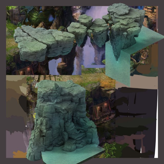 terrain - stone 06 Modelo 3D .c4d .max .obj .3ds .fbx .stl .blend 