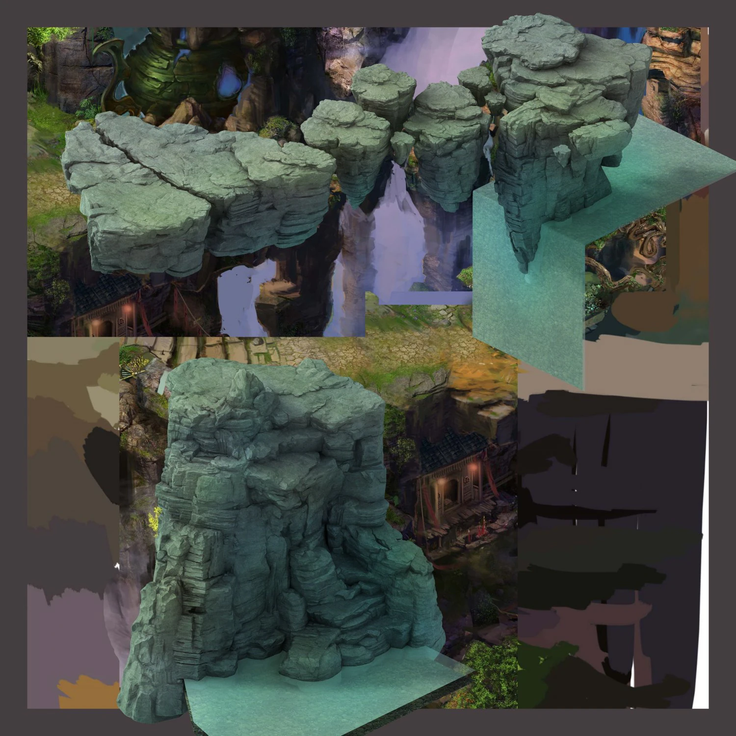 terrain - stone 06 3D Model .c4d .max .obj .3ds .fbx .stl .blend 