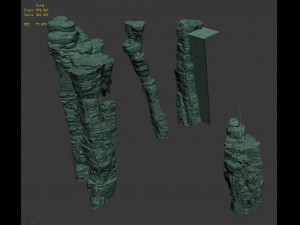 terrain - stone 08 Model 3D