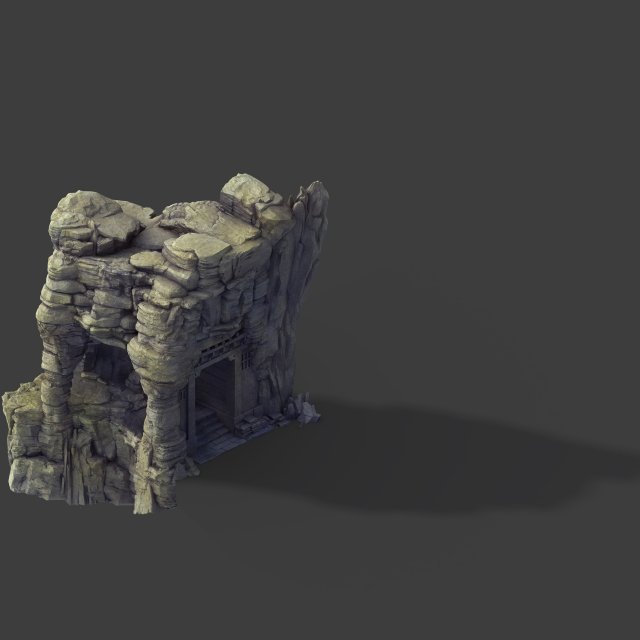 terrain - stone 09 3D 模型 .c4d .max .obj .3ds .fbx .stl .blend 