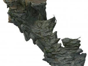 terrain - stone road 02 3D Model