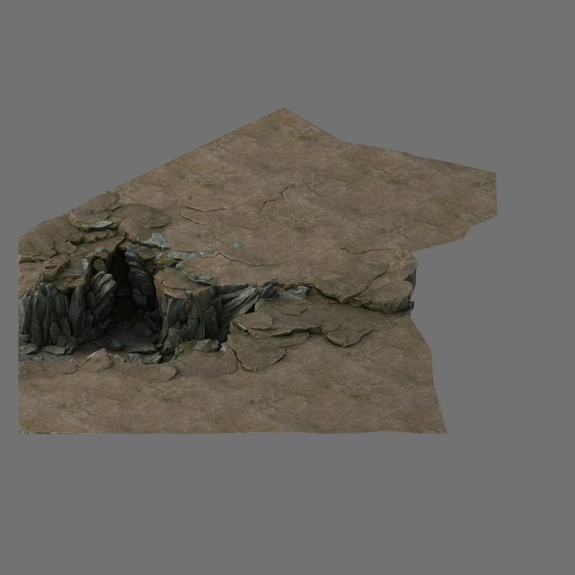 terrain - stone road 04 3D मॉडल .c4d .max .obj .3ds .fbx .stl .blend 
