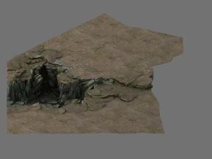terreno - strada in pietra 04 Modello 3D