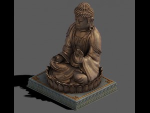 sculpture - big buddha 3D मॉडल