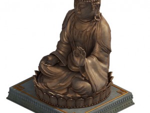 sculpture - big buddha Modèle 3D
