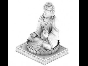sculpture - big buddha Modèle 3D