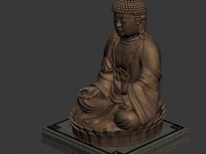 sculpture - big buddha Modèle 3D