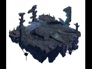 square life and death altar 3D Model