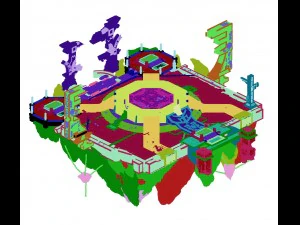 square life and death altar 3D Model