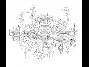 square life and death altar 3D 모델