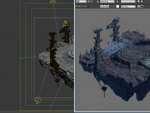 square life and death altar 3D Model