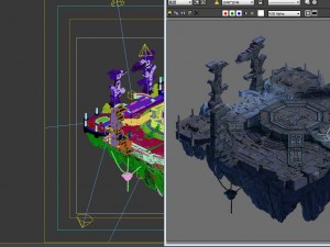 square life and death altar 3D 모델