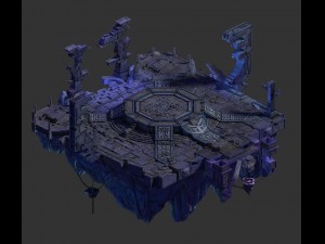 square life and death altar 3D 모델