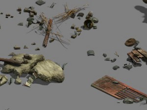 ruins - small objects 3D Модель