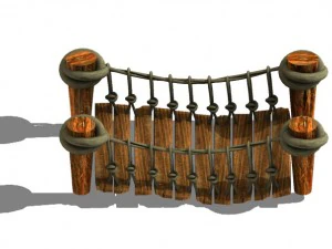 vermont ridge - rope bridge 3D Model
