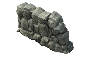 game model - prairie scene - grass stone 02 01 3D मॉडल