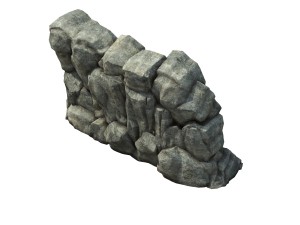 game model - prairie scene - grass stone 02 01 3D मॉडल