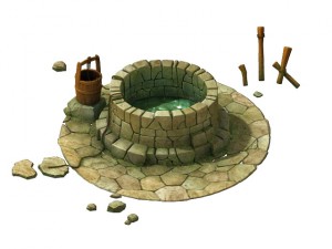 game model - prairie scene - wells 02 01 3D मॉडल