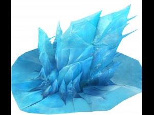game model - snow - big blocks of ice 01 Modello 3D