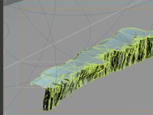 game model - snow - cliff 001 01 3D Model