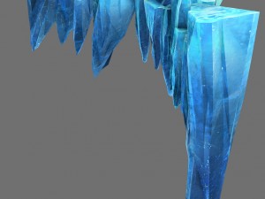 game model - snow - cliff 01 01 3D Model