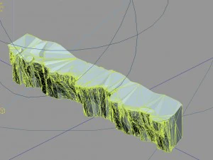 game model - snow - cliff 002 01 3D Model