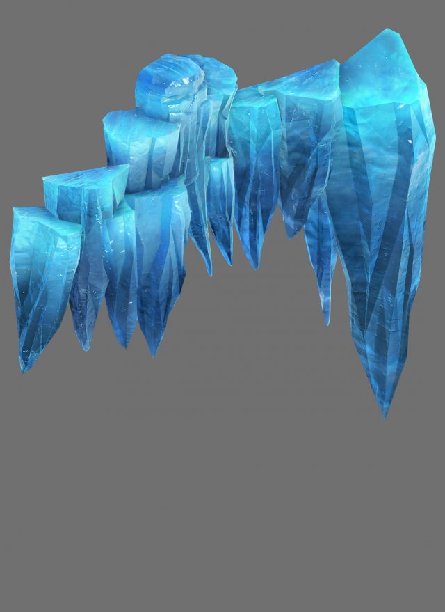 game model - snow - cliff 02 01 3D Model .c4d .max .obj .3ds .fbx .stl .blend 
