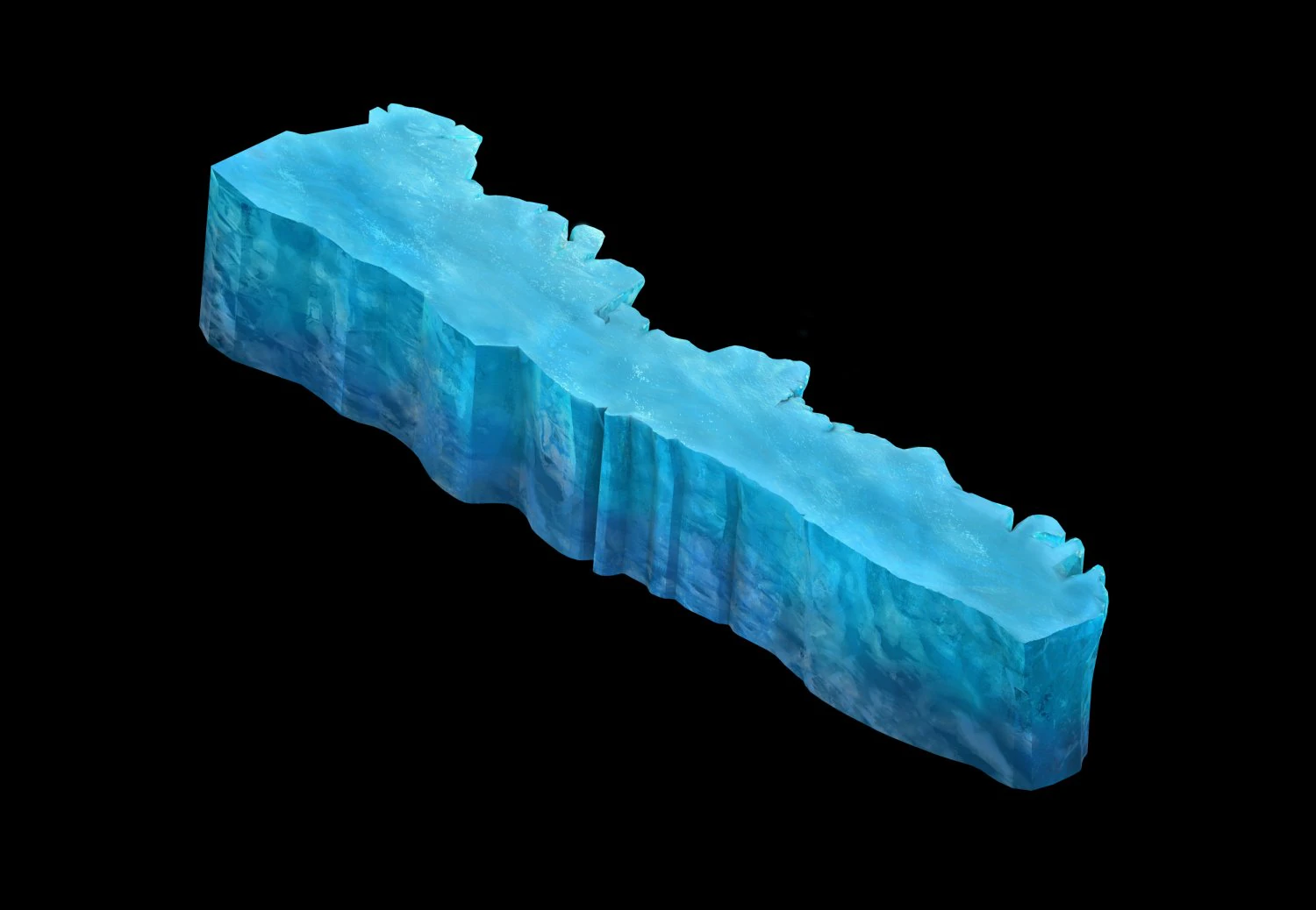game model - snow - cliff 003 01 3D Model .c4d .max .obj .3ds .fbx .stl .blend
