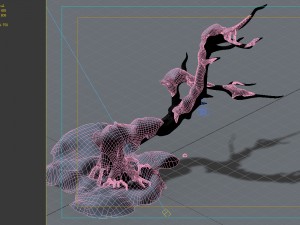 game model - snow - crippled trees 03 01 Modèle 3D