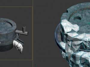 game model - snow - graphite 01 3D Model