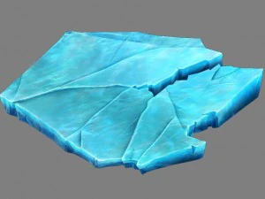 game model - snow - ice 01 3D Model