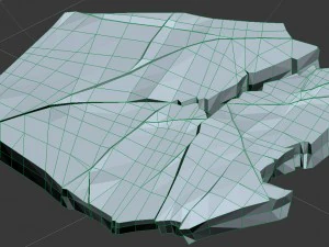 game model - snow - ice 01 3D Model