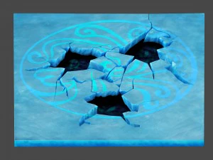 game model - snow - ice cave 01 3D Model