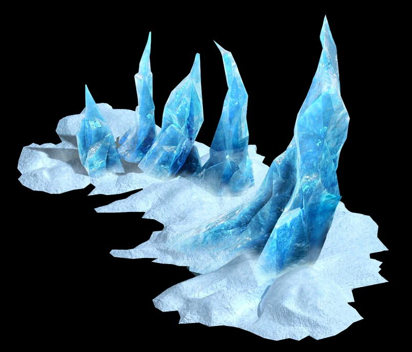 game model - snow - near the entrance picks 03 fan 3D Model .c4d .max .obj .3ds .fbx .stl .blend 