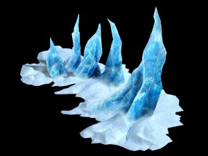 game model - snow - near the entrance picks 03 fan 3D Модель