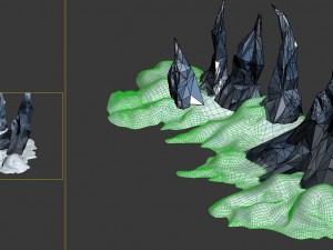game model - snow - near the entrance picks 03 fan Modelo 3D