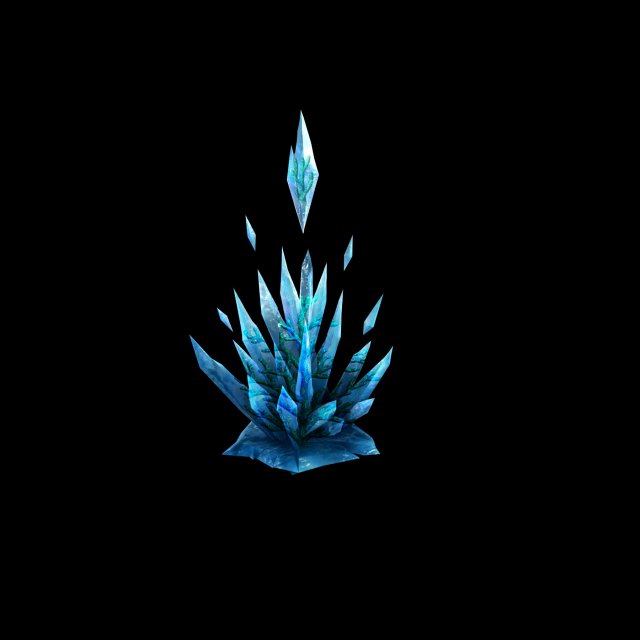 game model - snow - the ice spar coral 02 01 3D-Modell .c4d .max .obj .3ds .fbx .stl .blend 