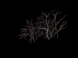 game model - snow - vegetation 01 3D Model