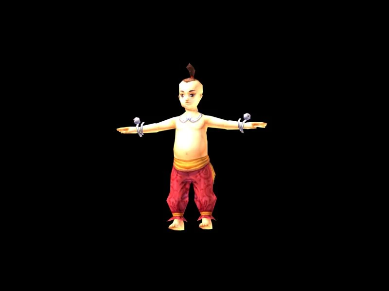 game model - taoist comprehension characters - boy 3D Model .c4d .max .obj .3ds .fbx .stl .blend 