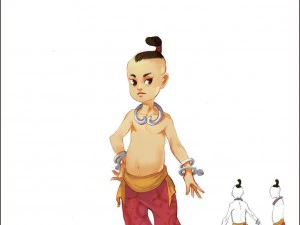 game model - taoist comprehension characters - boy 3D Model